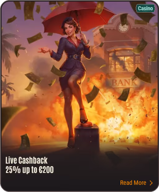 Neon54 Live Cashback 25% up to €200