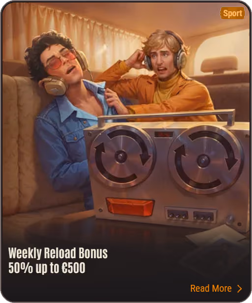 Weekly Reload Bonus up to €500