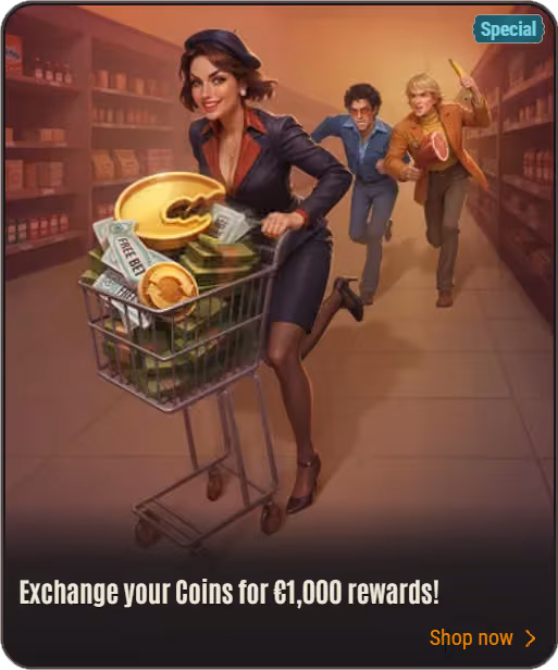Exchange Your Coins for €1,000 Rewards